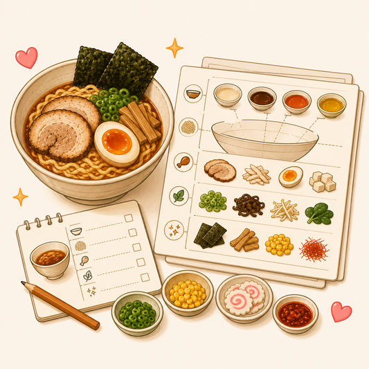 Ramen Bowl Building Cheat Sheets